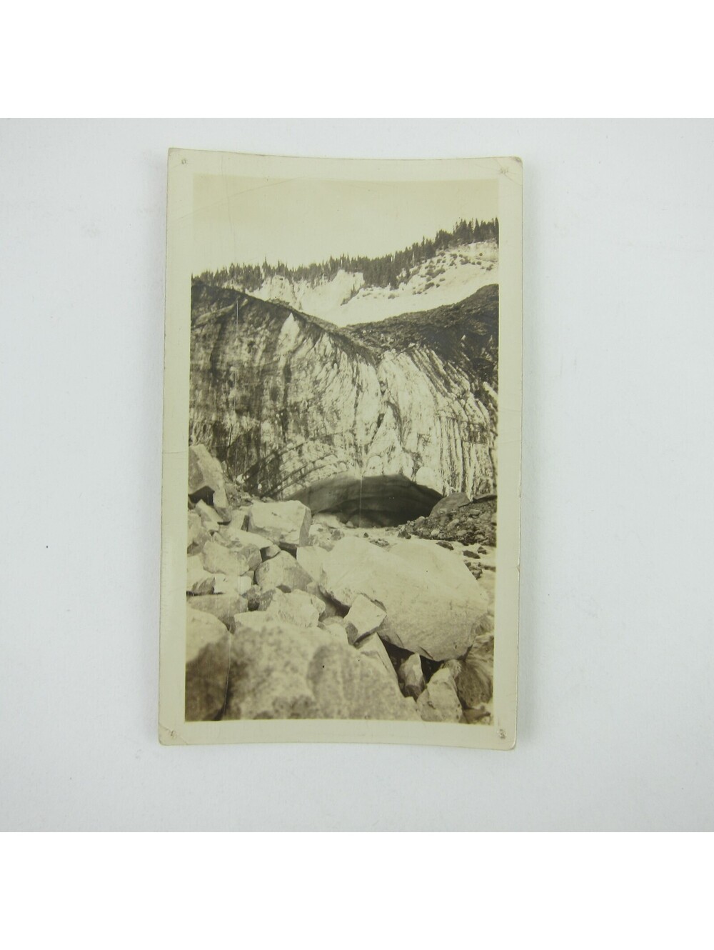 Vintage Photograph Nisqually Glacier Mount Rainier National Park Washington